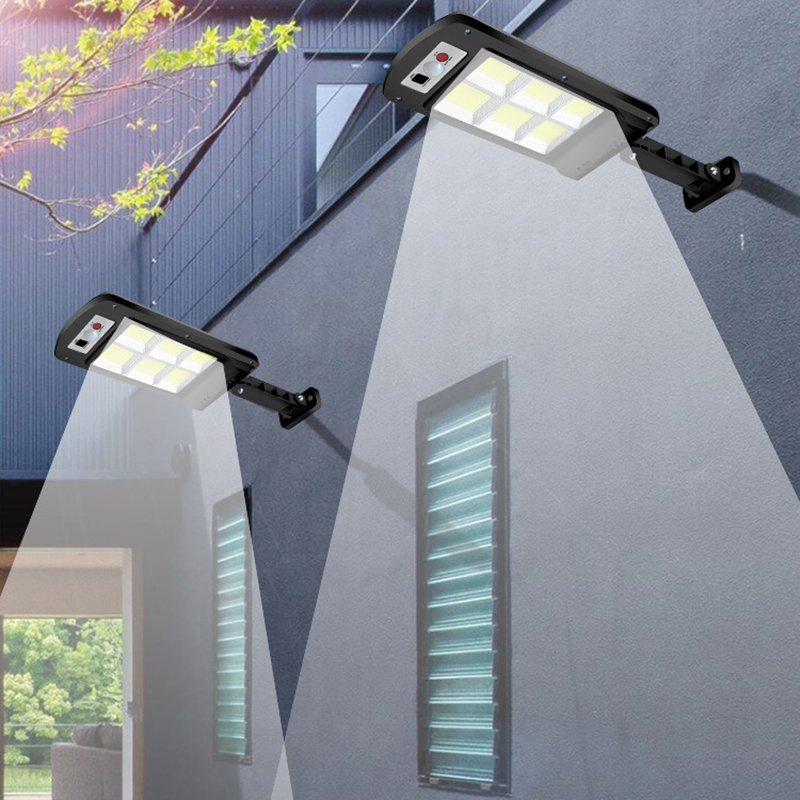 Đèn năng lượng mặt trời Solar 120LED siêu sáng Có điều khiển từ xa 3 chế độ làm việc
