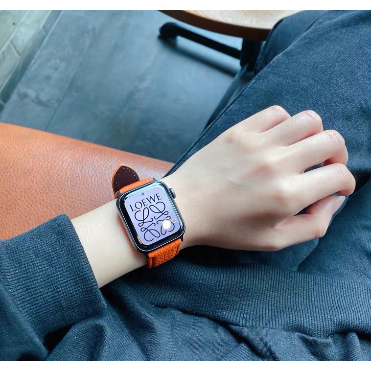 Dây đeo da chất lượng cao thích hợp cho đồng hồ thông minh Apple Watch 6 Se 5 4 3 2 1 38 / 42 / 40 / 44mm