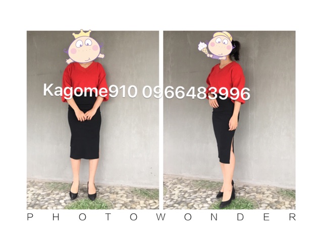 [Sale sốc]Chân váy len tăm xẻ(hàng sẵn - có ảnh thật cuối cùng) | BigBuy360 - bigbuy360.vn