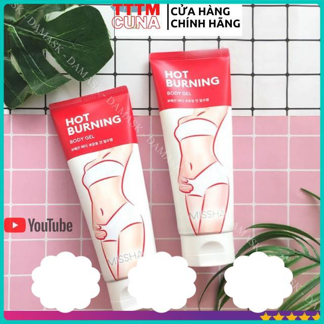 [Hàng Auth] Gel Kem Đánh Tan Mỡ Bụng Đùi Hàng Hiệu Missha Hot Burning Hàn Quốc