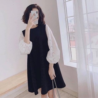 Đầm bầu dài tay KC171 chất lụa hàn châu