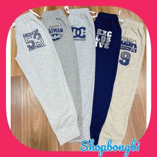 Quần dài bé trai nỉ da cá xuất dư size đại 20-45kg