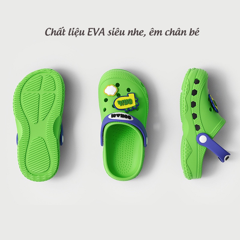 Dép cho bé Cheerful Mario JY-6608, sục cross cho bé trai bé gái siêu nhẹ chống trơn trượt chính hãng