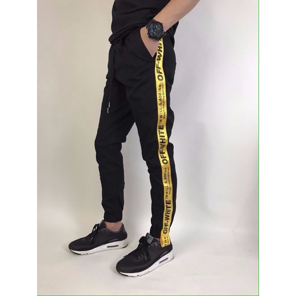 Quần Jogger Sọc Chữ Thời Trang Nam nữ