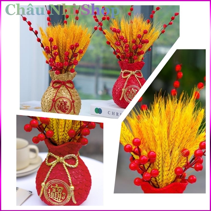 Bông lúa mạch khô Decor trang trí nhà cửa, set 30 nhánh/bó