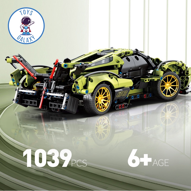 Đồ Chơi Lắp Ráp Kiểu LEGO Mô Hình Điều Khiển Từ Xa RC Siêu Xe Lamborghini V12 Vision GT SY8553