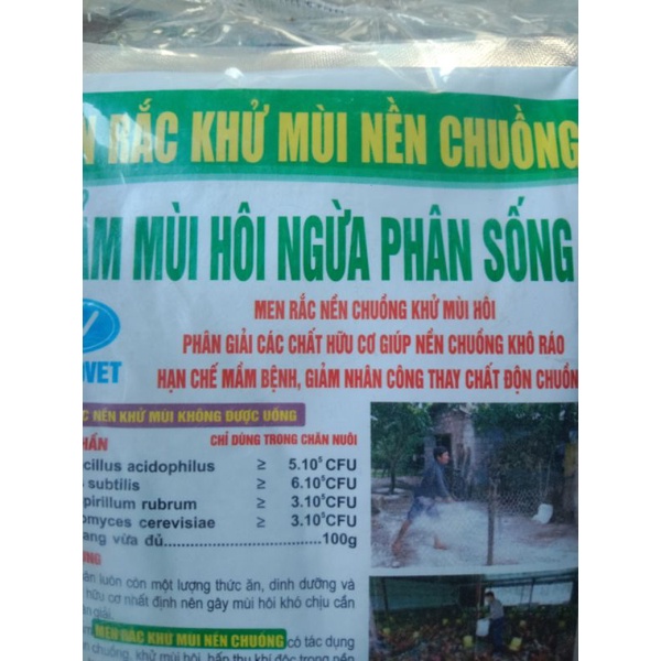 Men rắc chuồng nano khử mùi hôi thối phân gà đá chim chó mèo vịt ngan lợn dê thỏ trâu bò cừu cống rãnh bồn nước hố ga