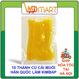 10 thanh Củ cải vàng thái sợi làm kimbap Hàn Quốc