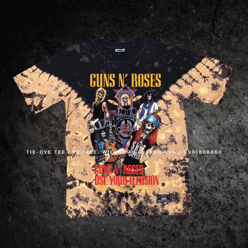 ÁO ROCK TIE-DYE METALLICA - GUNS N’ ROSES - PINK FLOYD | ROCK BAND TEE - VINTAGE - ÁO THUN PHÔNG NHẠC ROCK