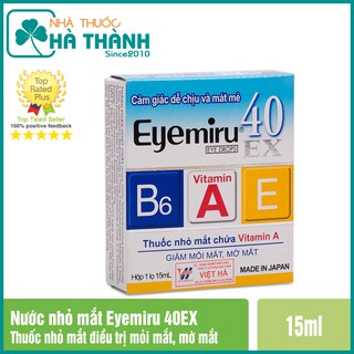 [Hàng nhập khẩu chính hãng] Nhỏ Mắt Eyemiru 40EX 💊 Giảm mờ mắt, mỏi mắt - Chứa Vitamin