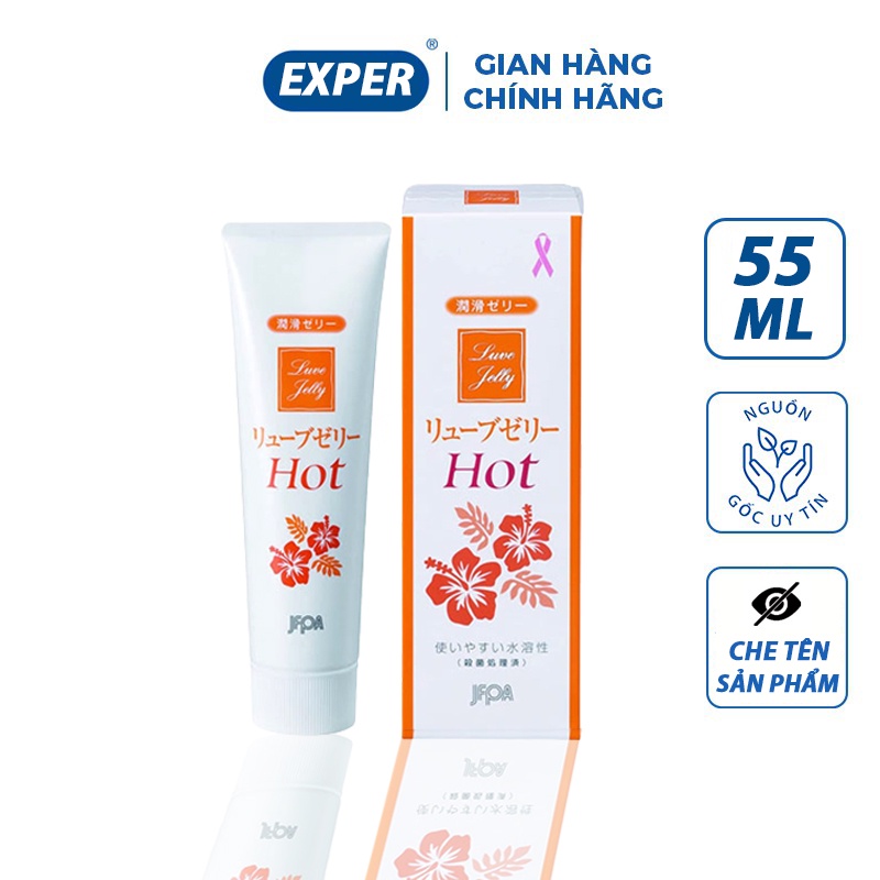 Gel bôi trơn JEX Luve Jelly Hot  55g, gel bôi trơn tăng khoái cảm cho phụ nữ