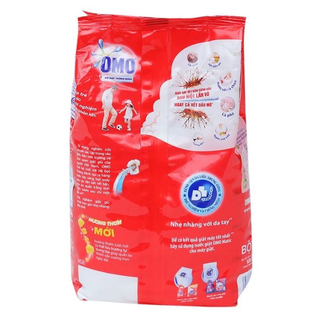 BỘT GIẶT OMO HỆ BỌT THÔNG MINH GÓI 400G