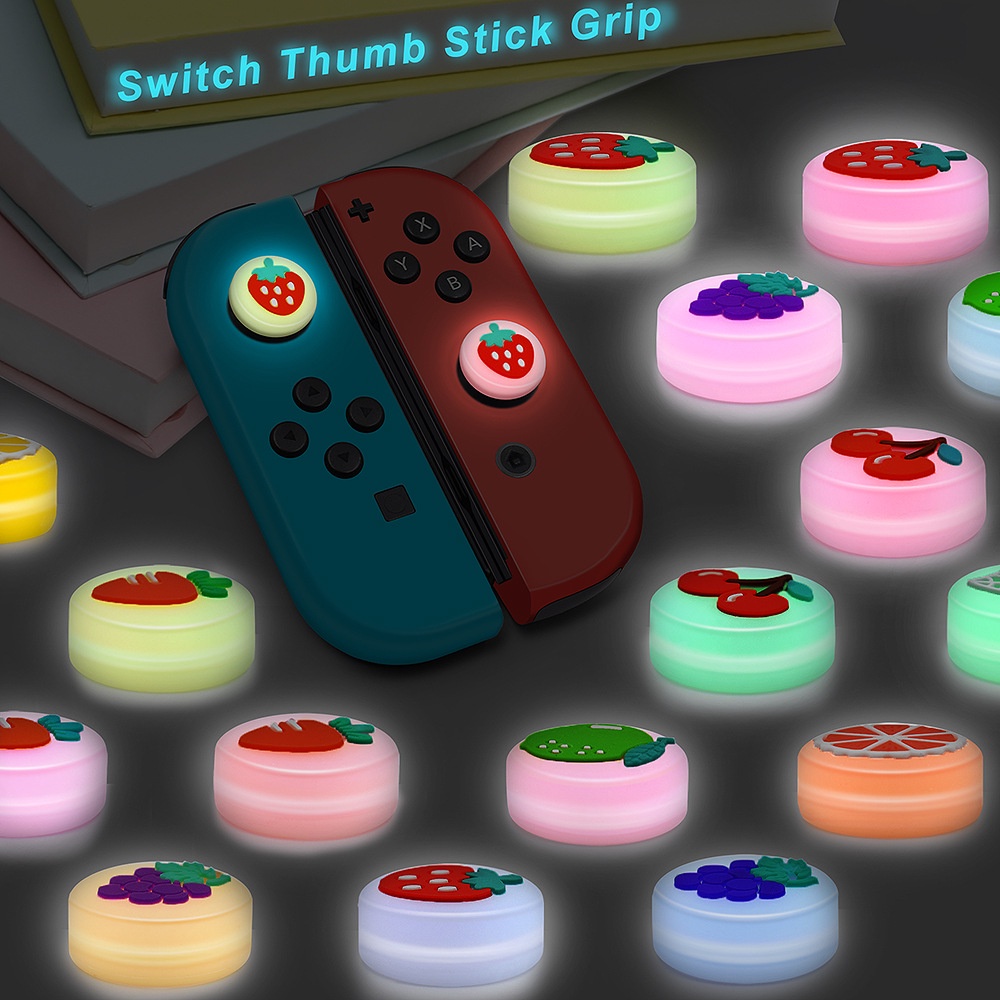 Lammcou Silicone Joystick Caps Cover Cmpatible with Nintendo Switch OLED Model and Switch Lite - 2pcs