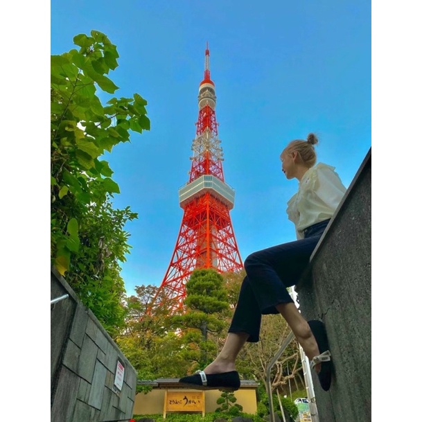 Giày bệt dior nơ