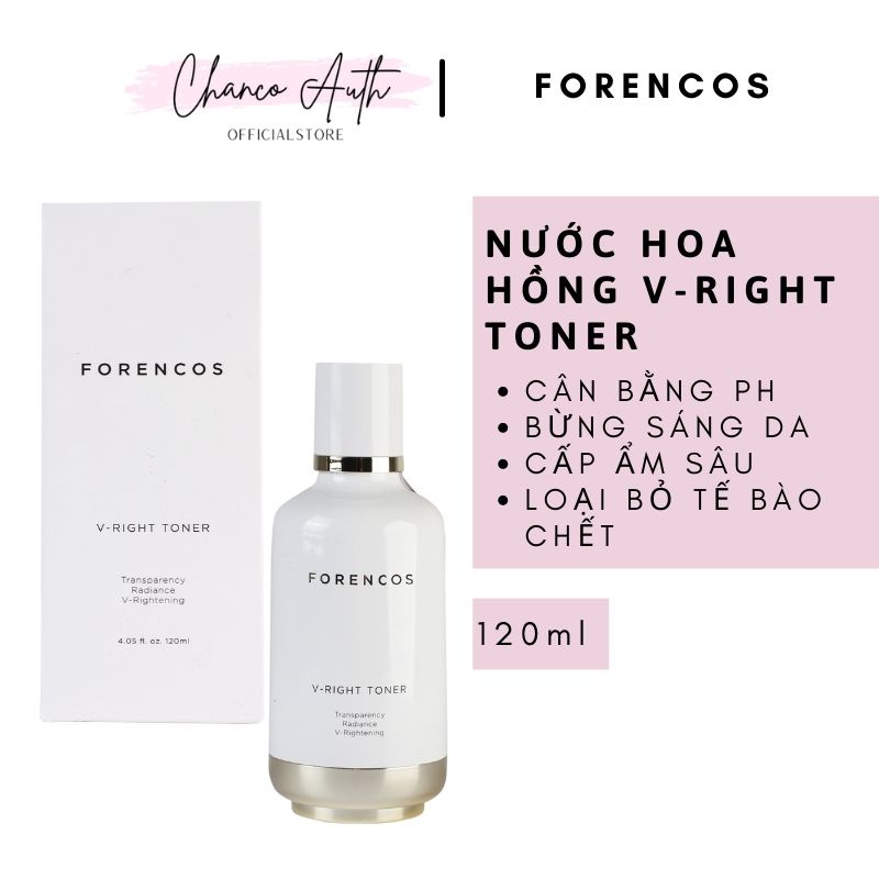 Nước Hoa Hồng Forencos V-right Toner 120ml