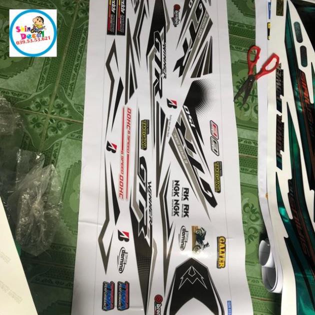 Tem rời winner 150 trắng đen xám