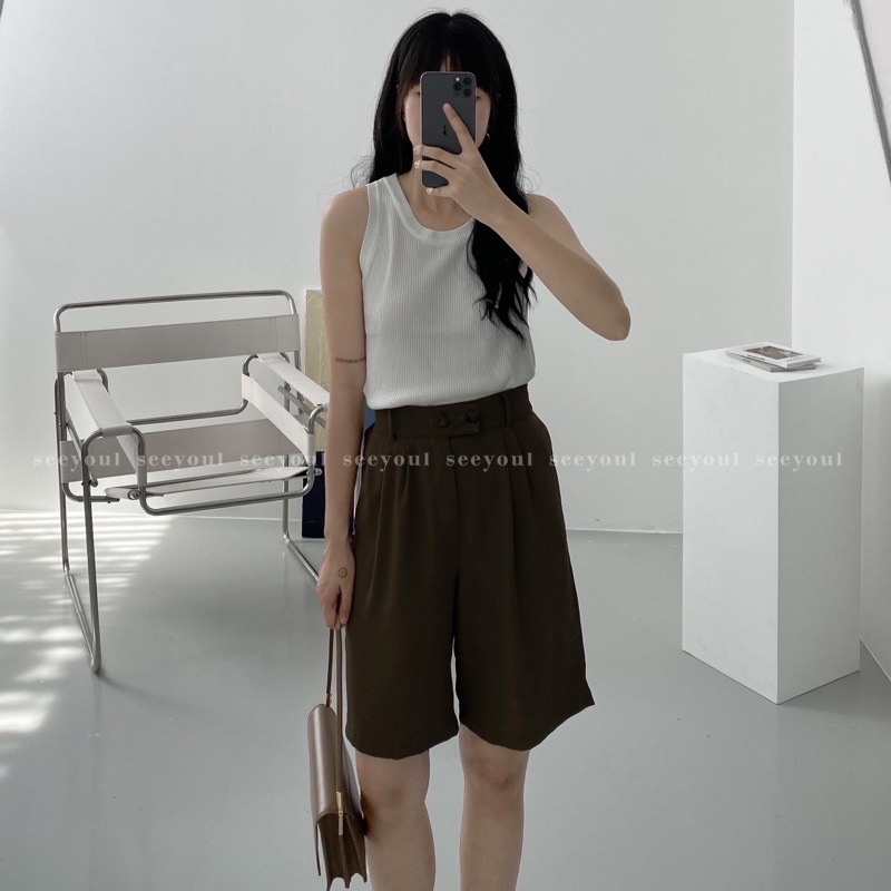 Quần Short Ngố Vải ( Hình Thật)