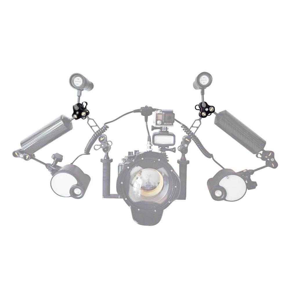 BTLIMER Kẹp Cố Định Camera Ba Lỗ Bằng Hợp Kim Nhôm