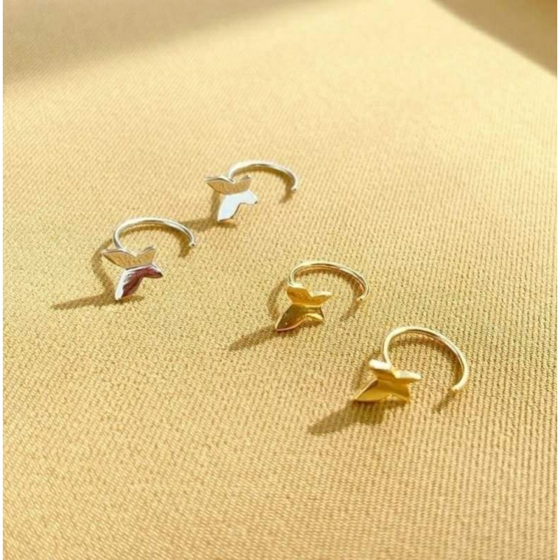 Khuyên tai bướm bạc, khuyên tai móc bán lẻ chiếc