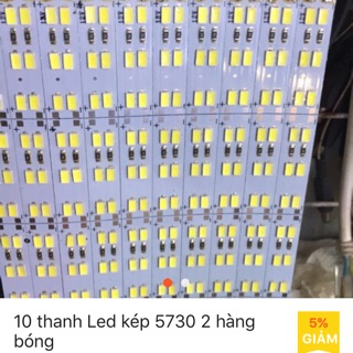 10 thanh led kép 5730 trắng lạnh
