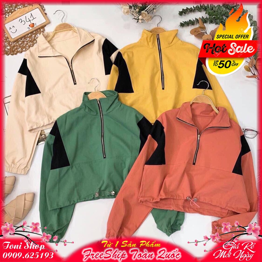 [Siêu Rẻ] ÁO KHOÁC DÙ Lửng M770 (Cổ Zip) | BigBuy360 - bigbuy360.vn