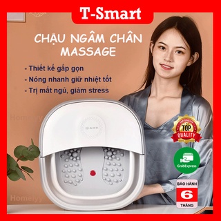 Chậu ngâm chân massage gấp gọn, Bồn ngâm chân cao cấp thông minh hỗ trợ cho sức khỏe