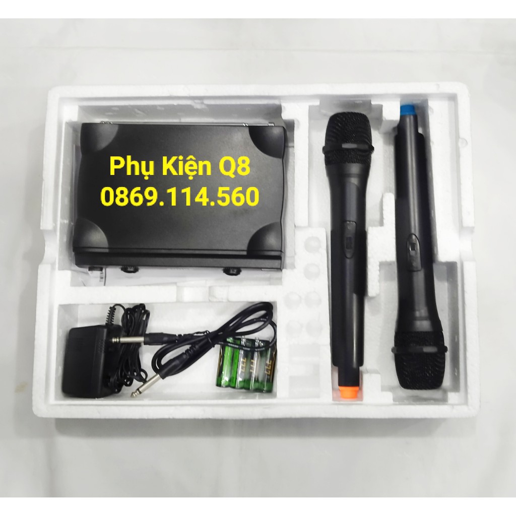 Micro không dây SHUKE SK-970D (đầu thu lớn - 02 mic)