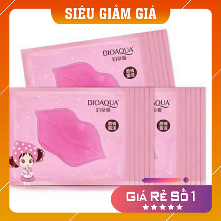 Mặt Nạ Môi 💕Siêu Sale💕 Mặt Nạ Dưỡng Môi Bioaqua, Xóa Thâm Môi, Căng Mọng, Mịn Ửng Hồng Tự Nhiên, Hàng Nội Địa Trung