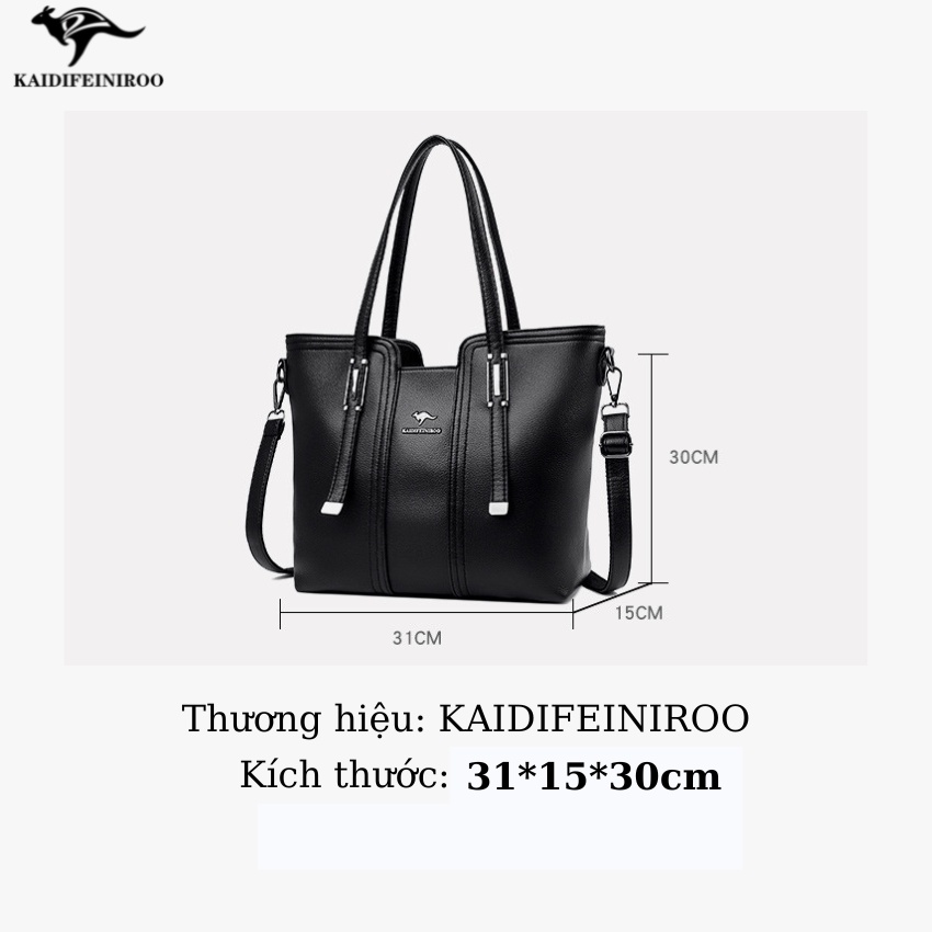 Túi xách nữ to đựng A4 cao cấp công sở đẹp Hàn Quốc KAIDIFEINIROO KF38 (8030) Size 31cm