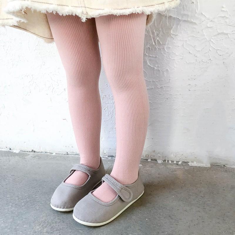 Vớ đùi nhung mỏng 1 màu thời trang Hàn Quốc cho bé gái