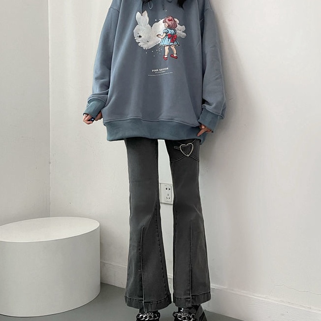 Quần Jean Nữ Ống Loe Lưng Cao Mới