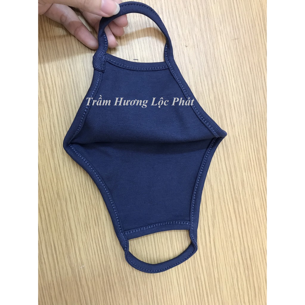 Khẩu Trang Vải Cotton Cao Cấp - Chống tia UV - combo 5pcs - Màu Xanh Nepal Huyền Bí | BigBuy360 - bigbuy360.vn