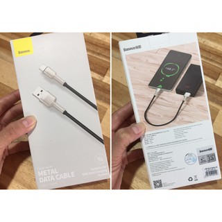 Cáp sạc nhanh type-C (25cm) Baseus Cafule Series Metal Data Cable 40W