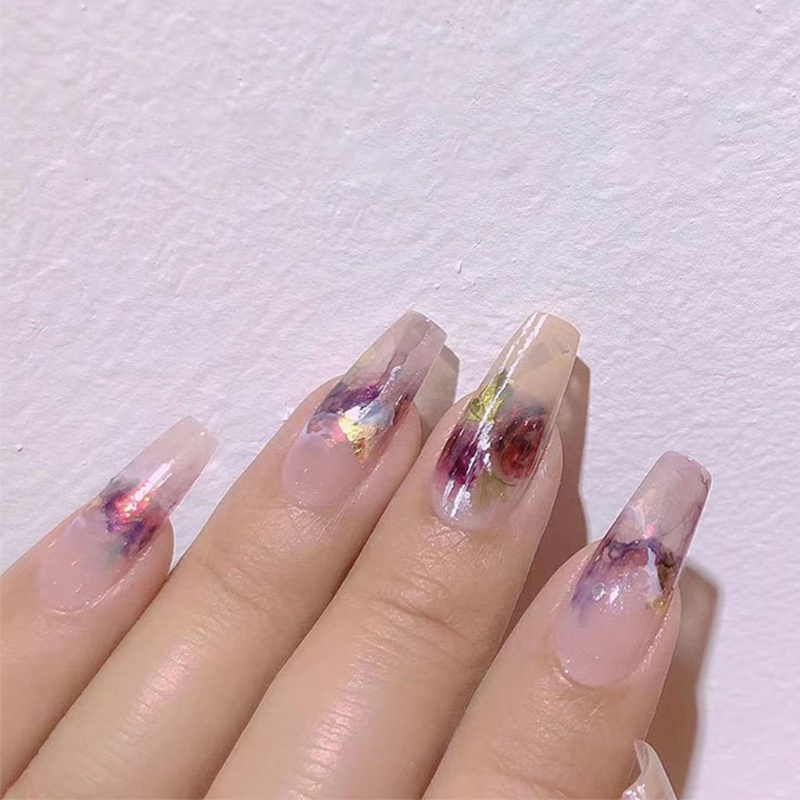 Hộp 6 / 12 Màu Nước Sơn Móng Tay Ánh Ngọc Trai Lấp Lánh