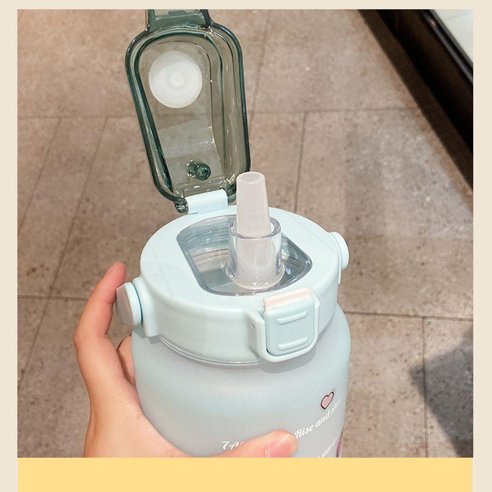 WTTLE Bình Nước Nhựa 2000ml Tiện Lợi Khi Đi Du Lịch
