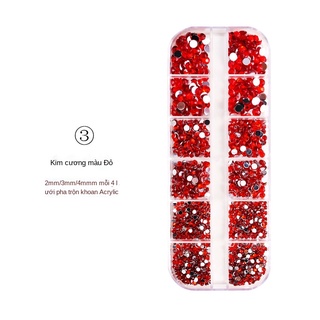 SET Đá Chân Bằng 12 ô, cao cấp!Trang Trí Móng!