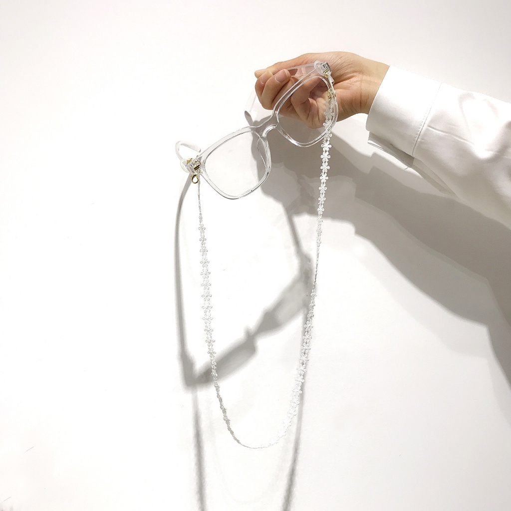 Dây Đeo Khẩu Trang Phối Ren Chống Thất Lạc Kèm Móc Khóa