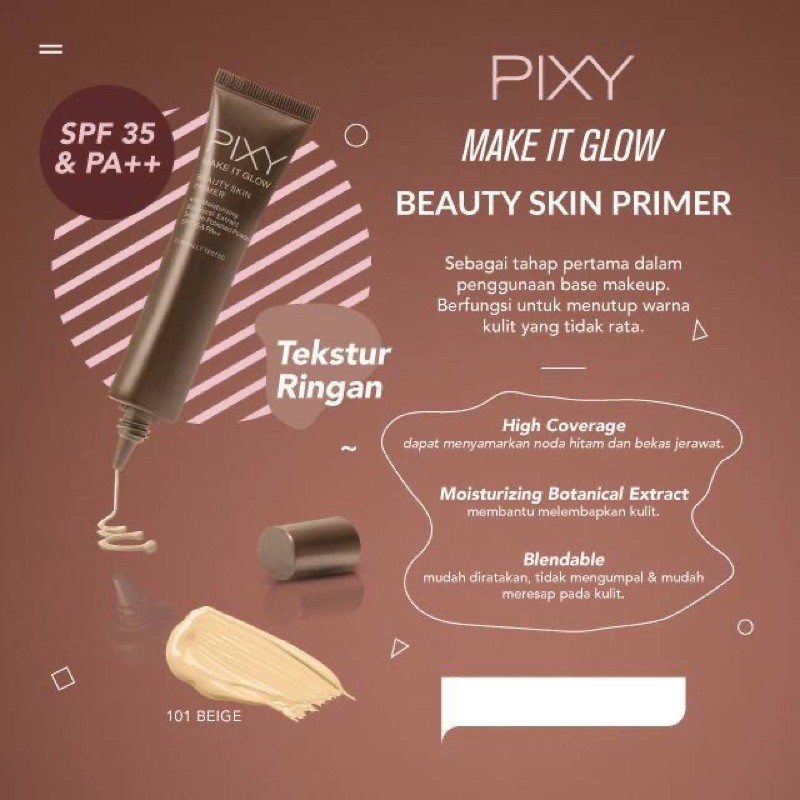 (hàng Mới Về) Kem Lót Trang Điểm Pixy Làm Đẹp Da 101 | BigBuy360 - bigbuy360.vn