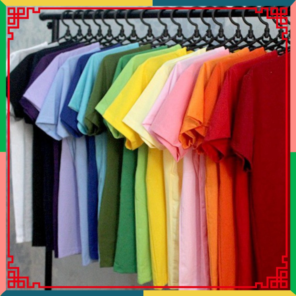 (AT Store) Áo Phông Áo Thun Trơn Nam Nữ Nhiều Màu Giá Sỉ - Áo thun giá rẻ AT01