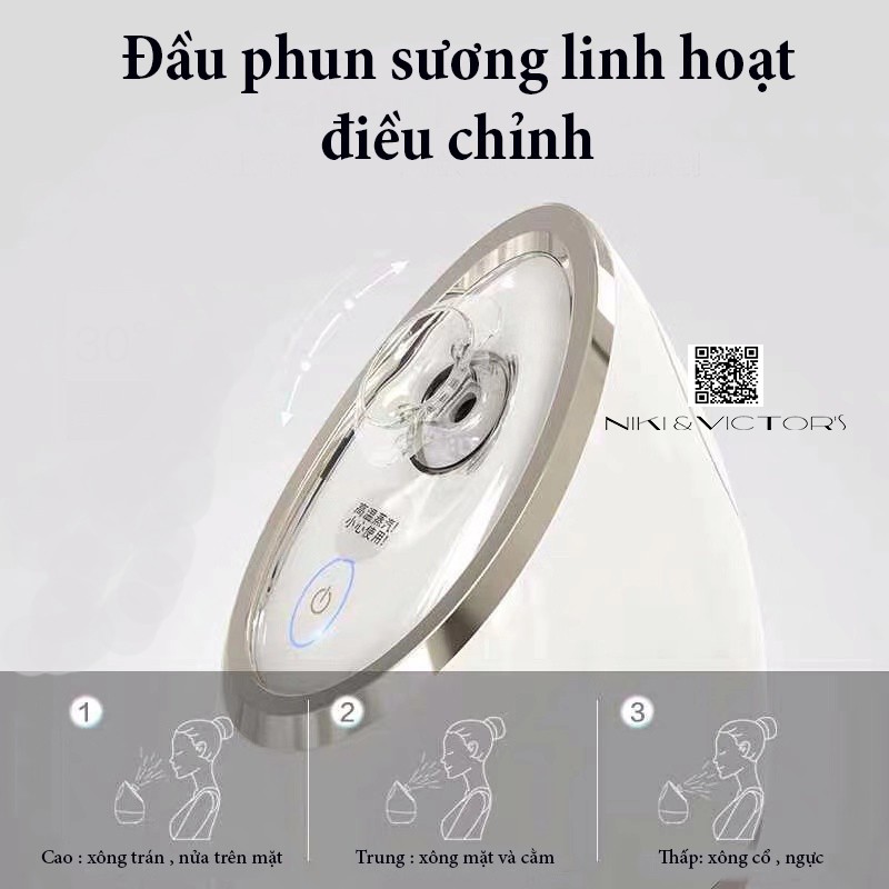 Máy Xông Hơi Làm Sạch Và Se Khít Lỗ Chân Lông Da Mặt Máy Xông Hơi Tinh Dầu Chăm Sóc Da Pritech