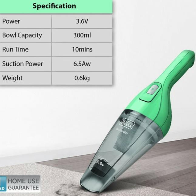 Đen Máy Hút Bụi Cầm Tay 3.6v Li-Ion (Nvb115Jm-B1) | BigBuy360 - bigbuy360.vn
