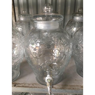 Bình Ngâm Rượu Sâm Thủy Tinh 6 Lít