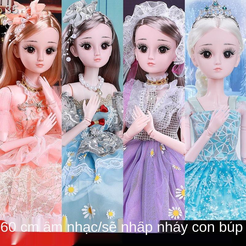 J60 cm Búp bê Barbie siêu bự biết nói đồ chơi trẻ em ăn mặc bộ quà tặng sinh nhật cô gái công chúa