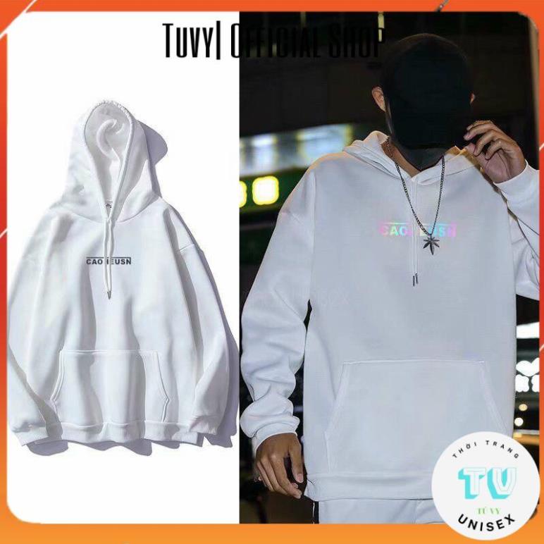 Hoodie nam FREESHIP Áo hoodie nỉ nam nữ form rộng unisex phản quang phát sáng flash tam giác nỉ cotton dày ấm nhiều màu