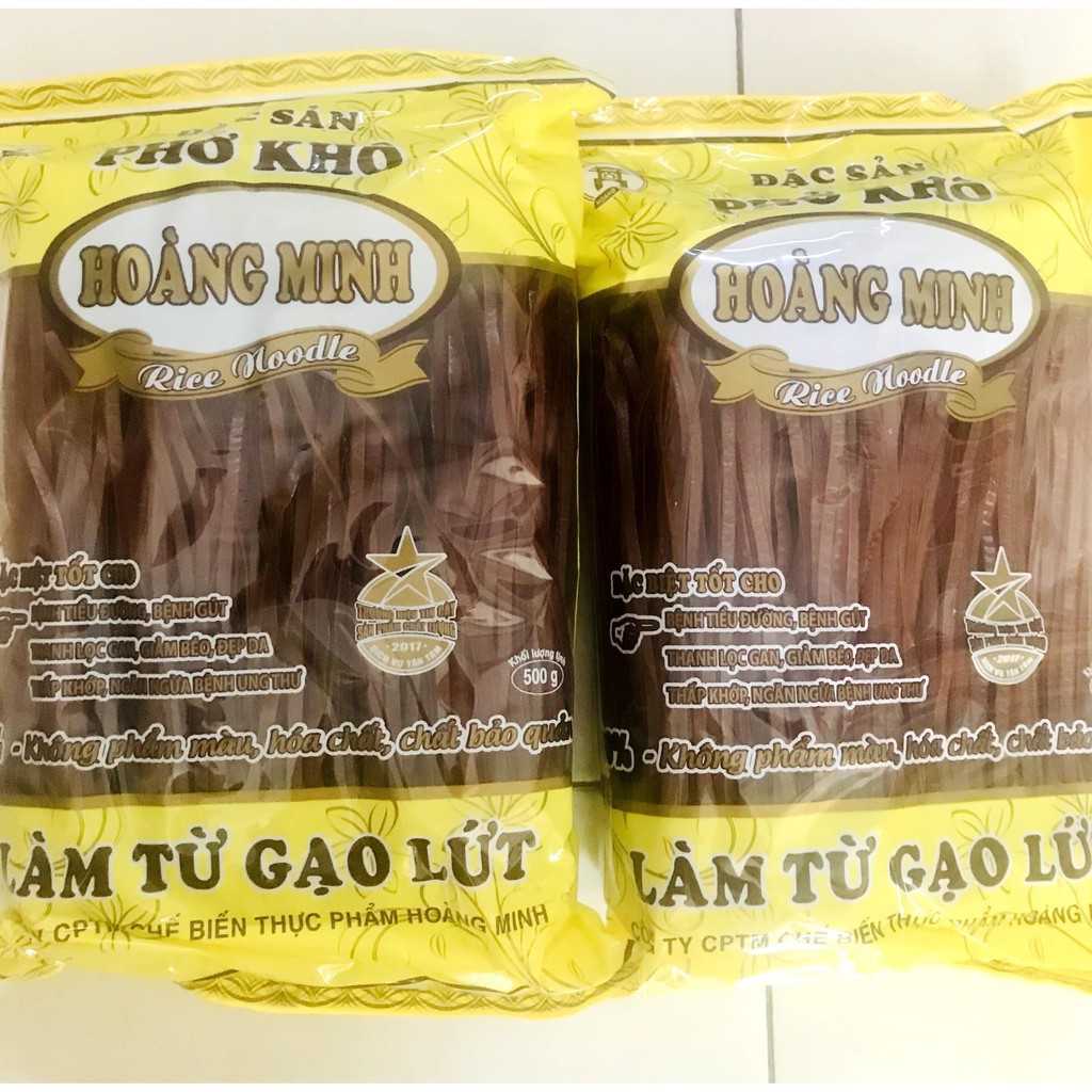 Phở gạo lứt đỏ thực dưỡng giảm cân hoàng minh  gói 500g.