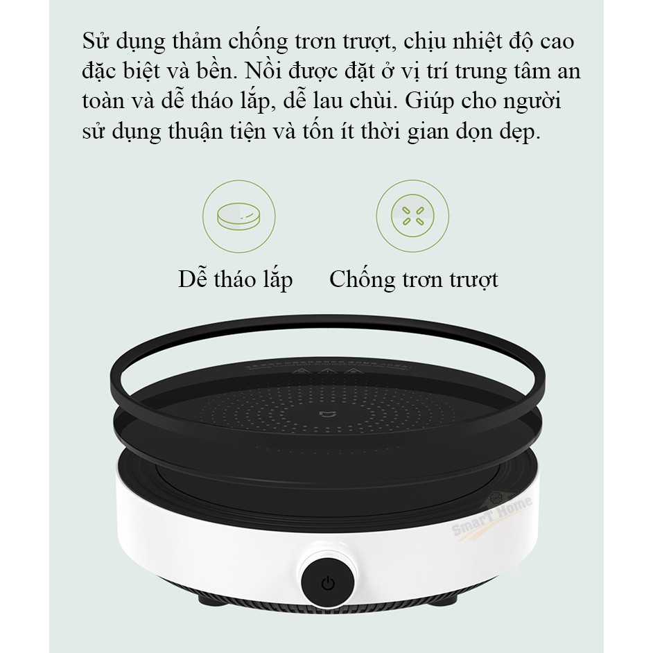 Bếp Điện Từ Xiaomi Mijia Youth DCL002CM Youth Version 2, Nồi Lẩu 2 ngăn Xiaomi Mijia Induction Cooker Chống Dính Cao Cấp