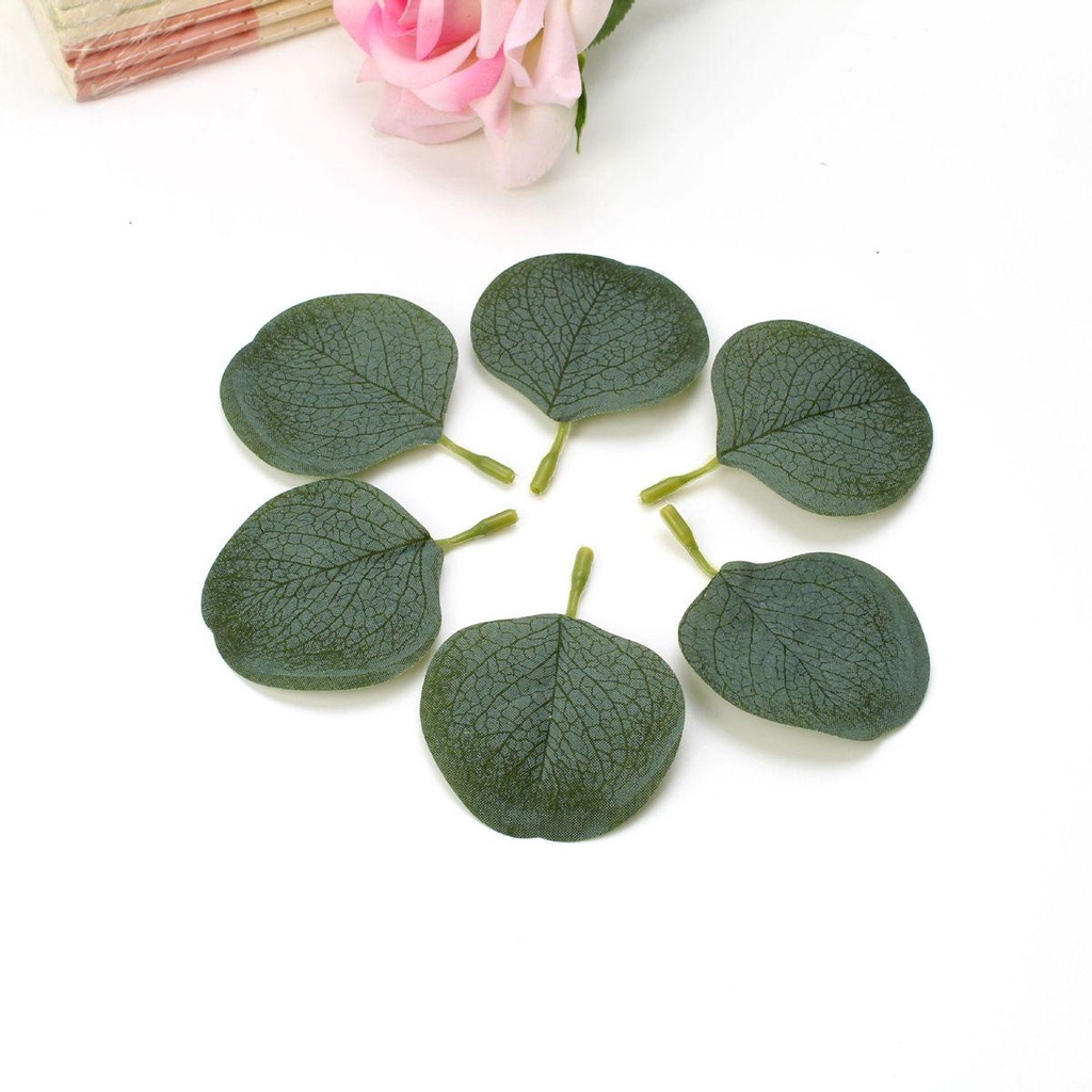 Set 50 Lá Bạch Đàn Giả Trang Trí Bàn Tiệc Cưới