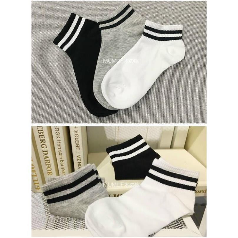 Vớ Tất Unisex Nam Nữ Cổ Ngắn Phong Cách Hàn Quốc T107
