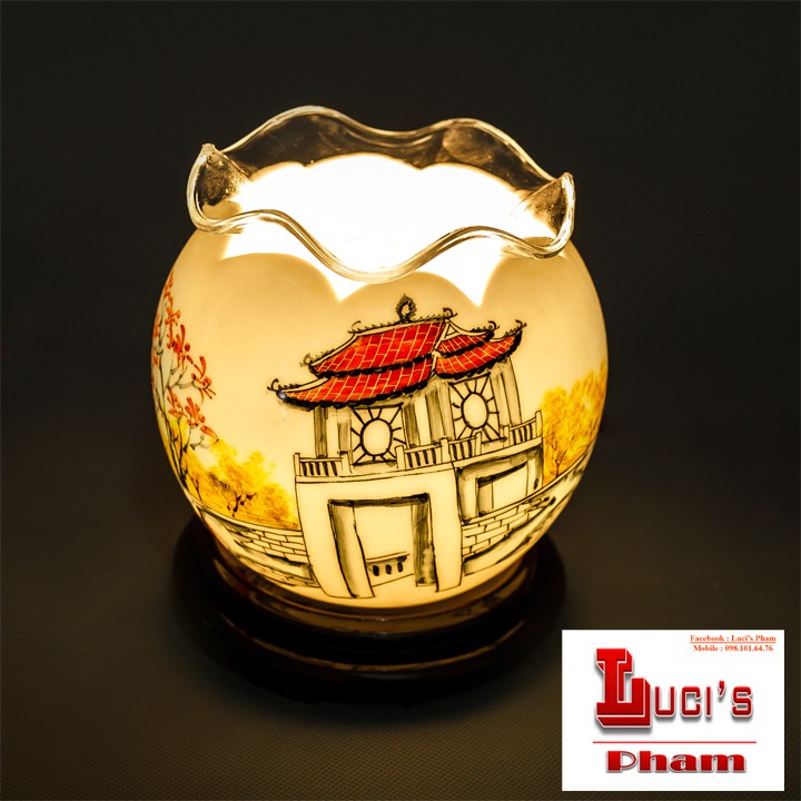 Đèn xông tinh dầu điện gốm