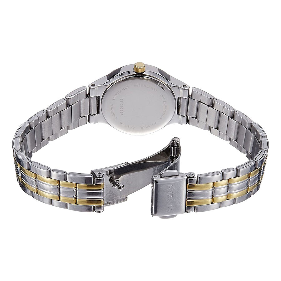 Đồng Hồ Nữ Citizen Dây Thép Không Gỉ EU6024-59P - Mặt Vàng